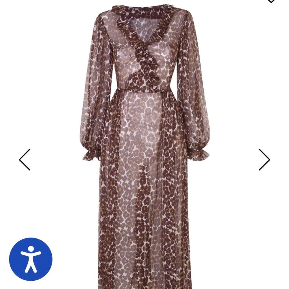 Agent Provocateur Novak Long Sleeved Dress 100% Silk *NWT*